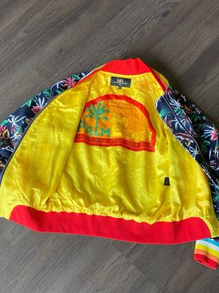 Chaqueta Bomber Guts&Love Estampado Tropical