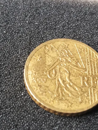 Moneda 50 céntimos Francia 2000