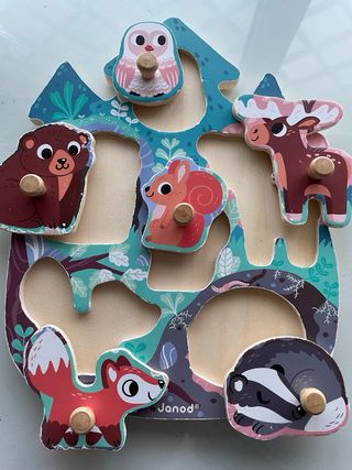 Puzzle in legno animali bosco Janod