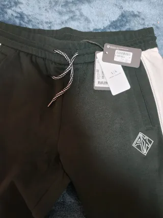 Chándal Armani Exchange Hombre Negro y Blanco