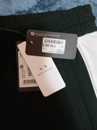 Chándal Armani Exchange Hombre Negro y Blanco