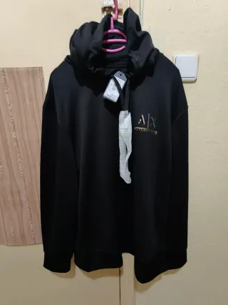 Chándal Armani Exchange Hombre Negro y Blanco