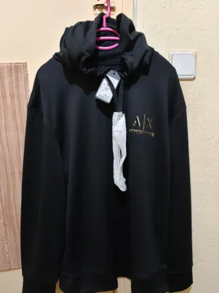 Chándal Armani Exchange Hombre Negro y Blanco