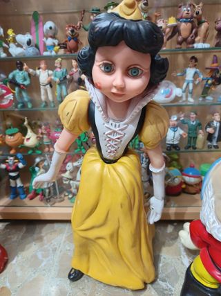 Blancanieves 7 enanitos Goma Blanda años 60 70