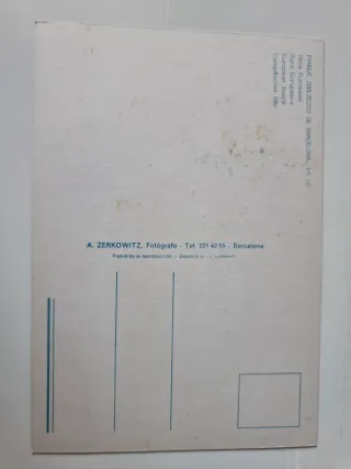 Lote 4 Cartoline Zoo di Barcellona Animali