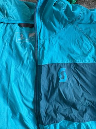 Cortavientos Scott Azul y Verde Azulado