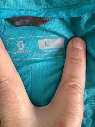 Cortavientos Scott Azul y Verde Azulado