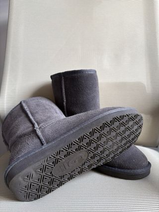 Botas de pelo grises tipo UGG