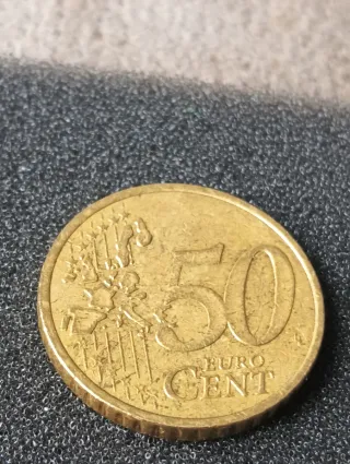 Moneda 50 céntimos Francia 1999