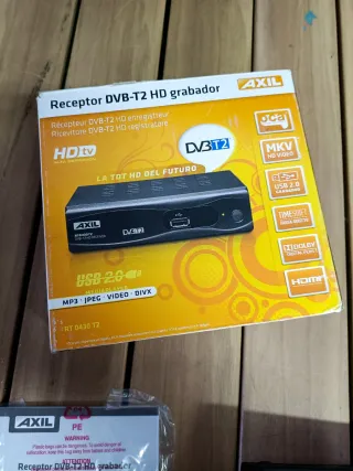 Axil RT 0430 T2 Receptor DVB-T2 HD Grabador USB
