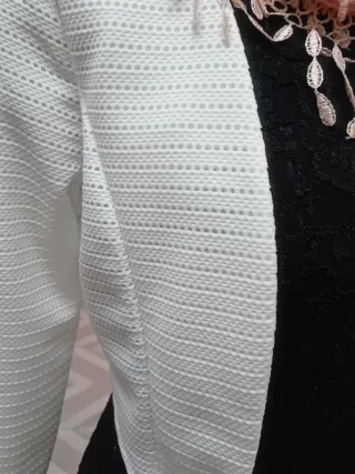 Torera blanca y rosa sin marca Talla única