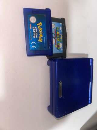 Console Game Boy Advance SP Blu + Giochi