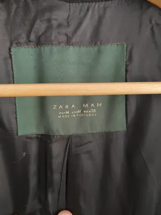 Abrigo Zara Man Negro Talla M