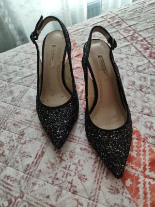 Zapatos de tacón CORINA negros con brillos