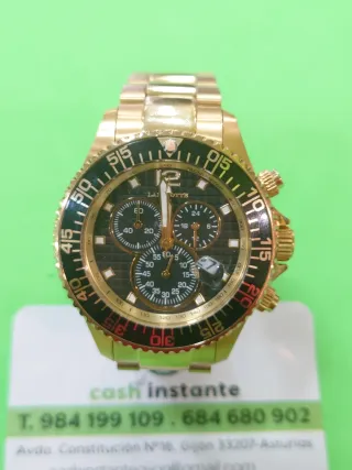 Reloj Lanscotte Chronograph Dorado Negro