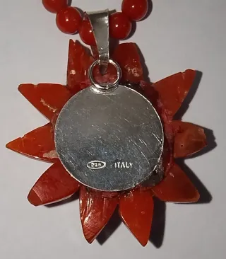 Fiore in corallo lavorazione vintage