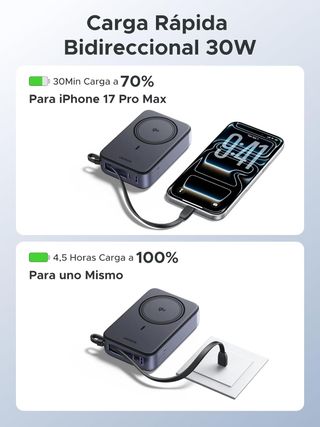NUEVO - Qi2 Batteria Esterna 20000mAh Cavo