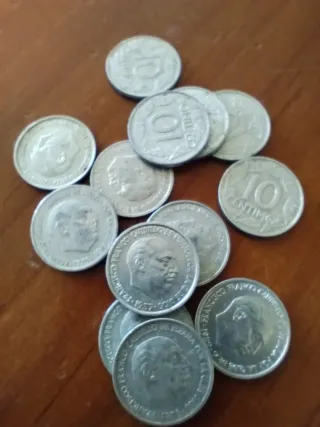 Lote 10 céntimos de Franco