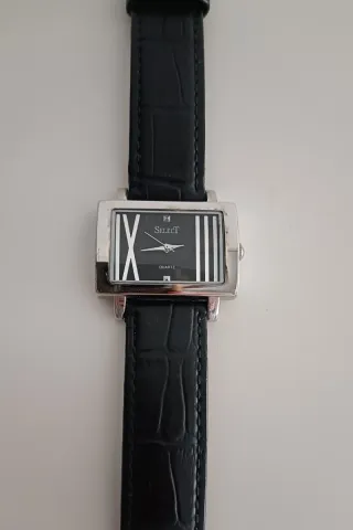 Reloj Select Rectangular Mujer Negro/Plata