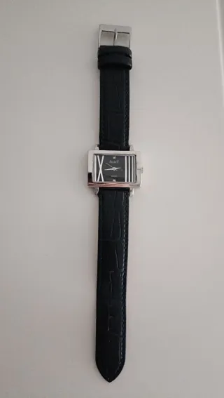 Reloj Select Rectangular Mujer Negro/Plata