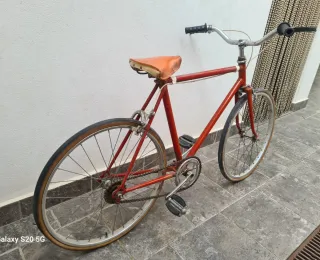 Bicicleta Vintage Roja Niño