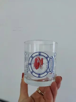 Conjunto 4 Copos Vidro Peixe Cerve Italy