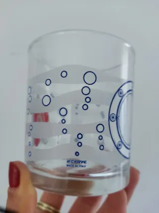 Conjunto 4 Copos Vidro Peixe Cerve Italy