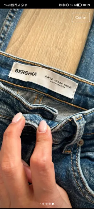 Pantalones vaqueros Bershka talla 36