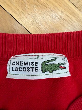 Sudadera Lacoste Roja Talla M