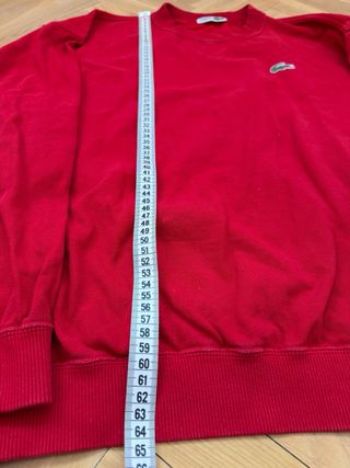 Sudadera Lacoste Roja Talla M