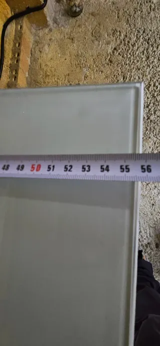 Mueble TV madera y cristal