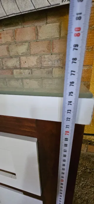 Mueble TV madera y cristal