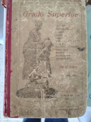 Libros de texto antiguos.