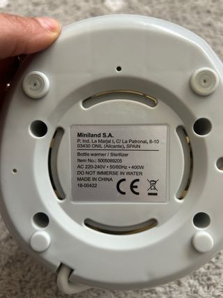 Calienta biberones Miniland