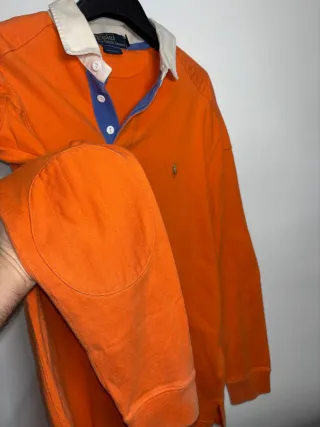 Polo Ralph Lauren Rugby Naranja Manga Larga