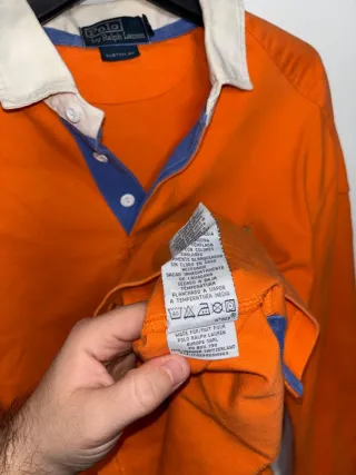 Polo Ralph Lauren Rugby Naranja Manga Larga
