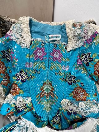 Traje Fallera Azul Turquesa