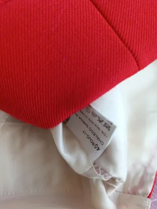 Chaleco de traje campero rojo Jiménez Artesanía T.