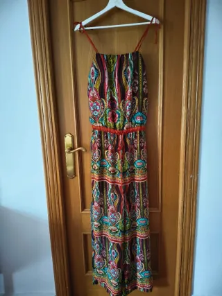 Mono Largo Desigual Estampado Talla 28