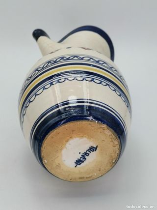 Jarra de cerámica Vidriada de Talavera (Toledo).