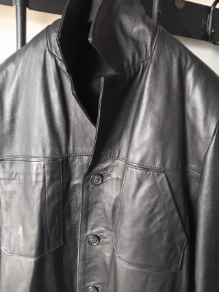 Giacca Pelle Nera Anni '80