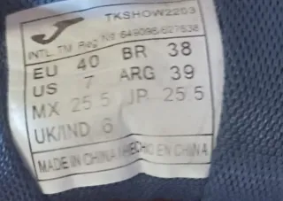 Zapatillas Joma Azul y Plata