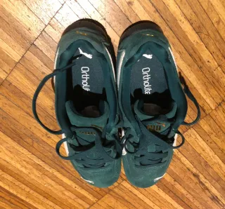 Zapatillas Puma Verdes y Blancas