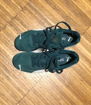 Zapatillas Puma Verdes y Blancas