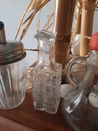 Lote de 4 piezas de cristal