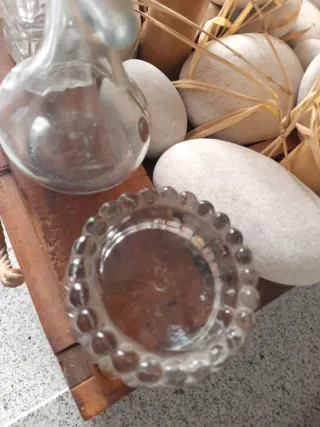 Lote de 4 piezas de cristal