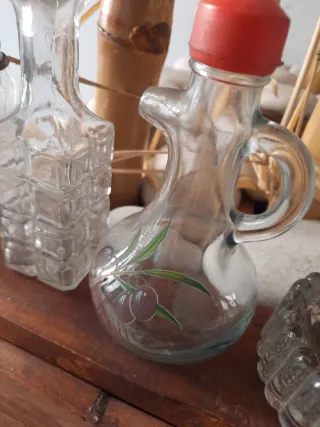 Lote de 4 piezas de cristal