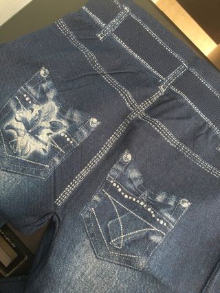 Leggings donna effetto jeans