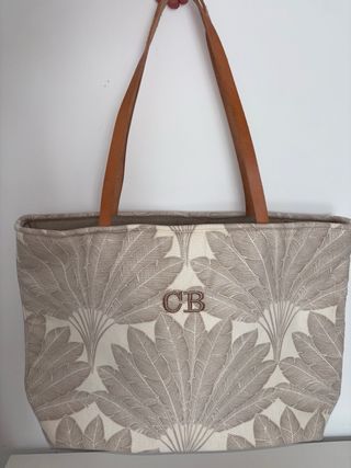 Bolso SAC & BAGS Lona Estampado Hojas CB