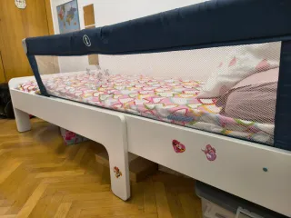 Cama infantil evolutiva rosa